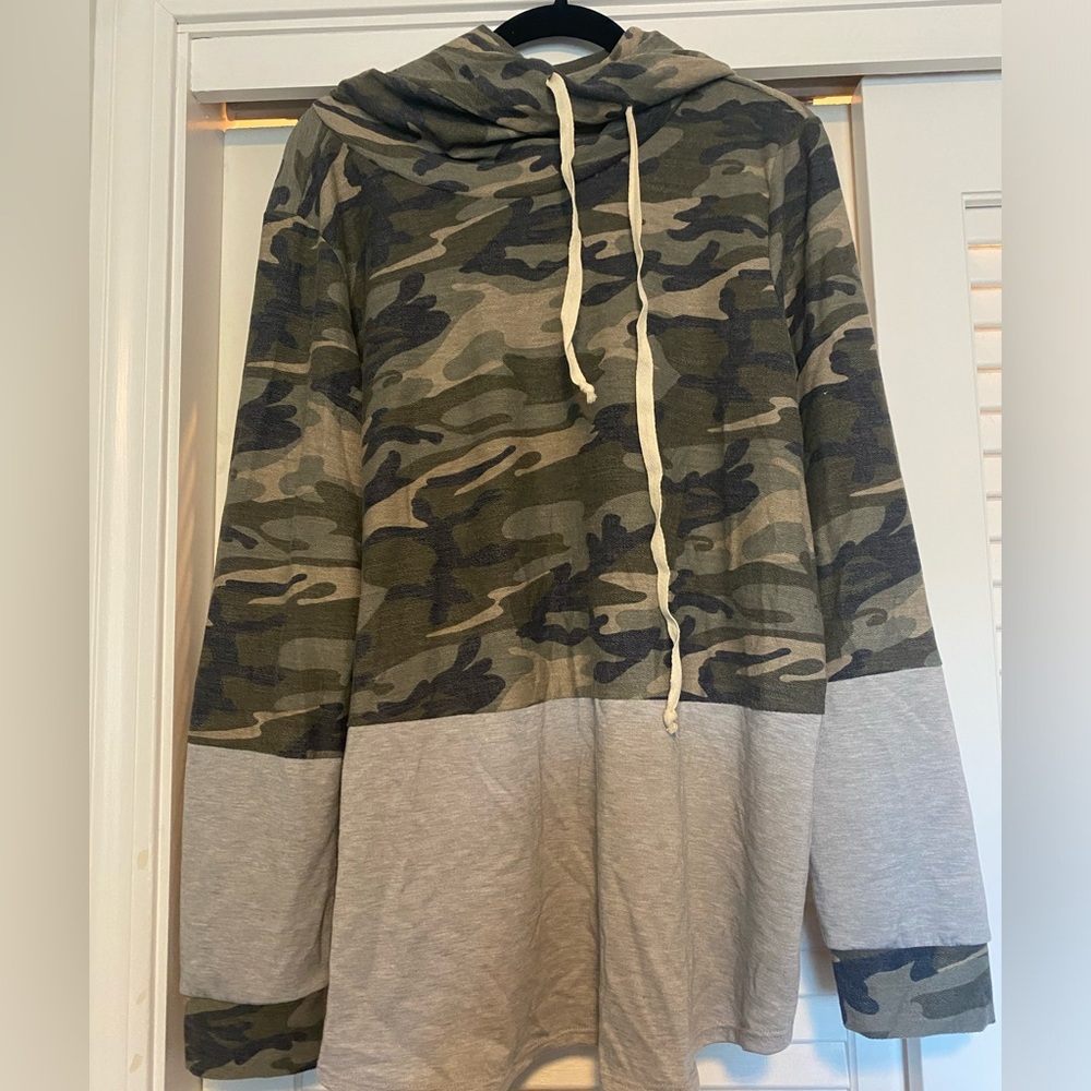 ChicSoul light weight shirt, smoke free home, camouflage